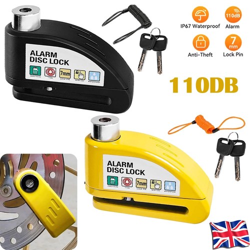 Motorbike security disc lock - security,