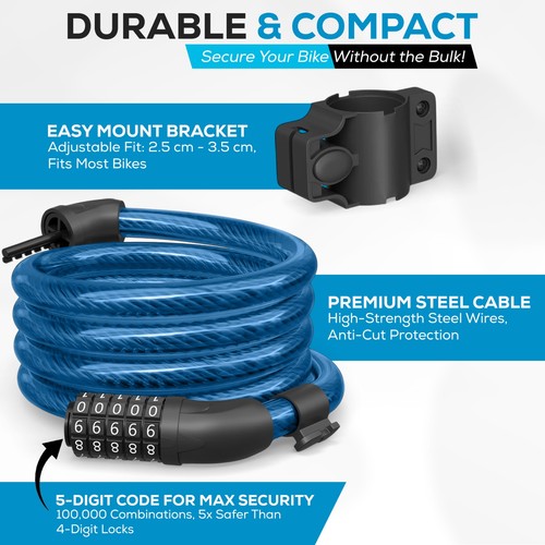 Bike lock digit combination - 5,