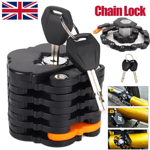Folding bike chain lock - lock, 79cm