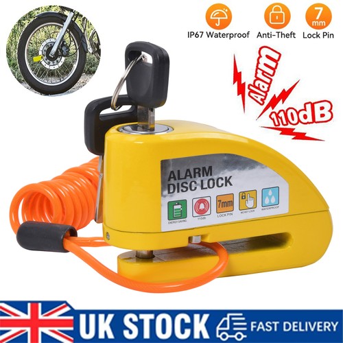 Motor bike security disc lock - security,