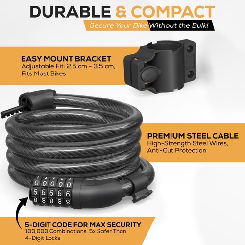 Bike lock digit combination - lock,