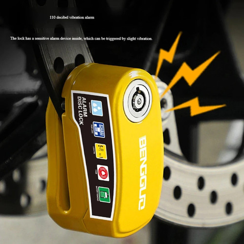 Motorbike security disc lock - motorbike,