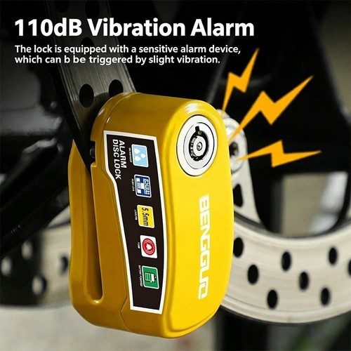 Motorbike security disc lock - motorbike,