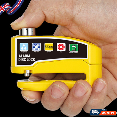 Motorbike security disc lock - motorbike,