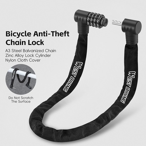 West biking bicycle chain lock - west,