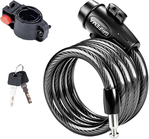 120cm bike lock with keys - lock,