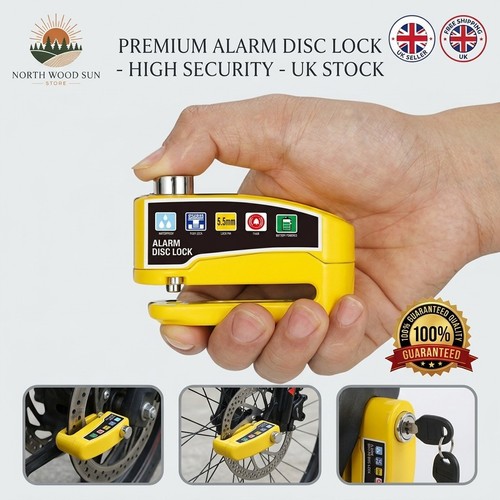 Motorbike security disc lock - security,